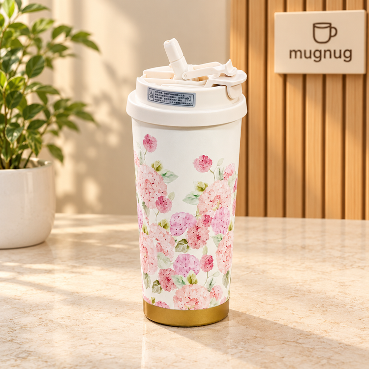 تراول ماگ دوحالته صافی دار برند loucky cupحجم ۶۰۰ میلی لیتری ( دمنوش ، مکمل ، محل کار ، باشگاه )
